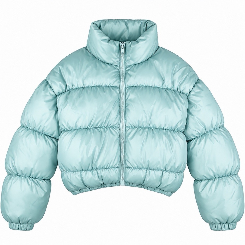 nordstrom bp. puffer jacket light blue m womens